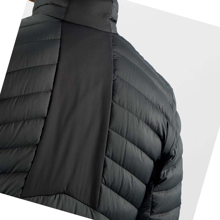 Salomon ESSENTIAL XWARM DOWN INSULATED Kabát Férfi Fekete | HU 2315LIS